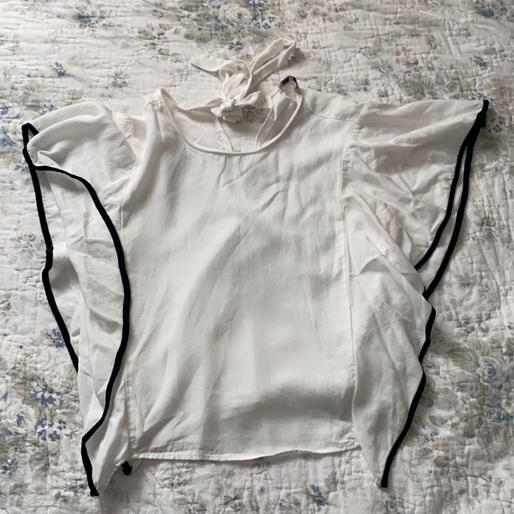 White Zara shirt
